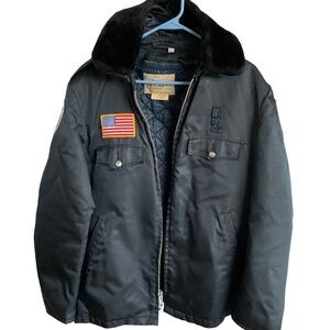 Vintage Tufnyl Blauer Police Officer Coat Jacket Mentor-Lake Ohio Men’s Size 42R